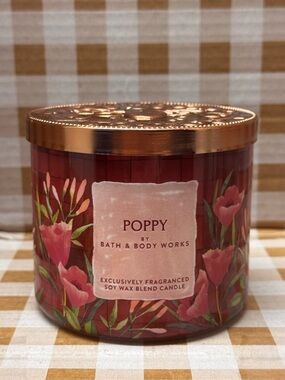 NEW B&BW Poppy 3 wick Candle